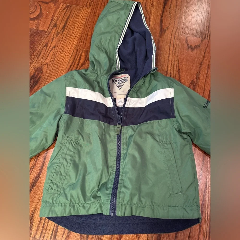 OshKosh B'gosh Navy and Forest Windbreaker Coat / Jacket